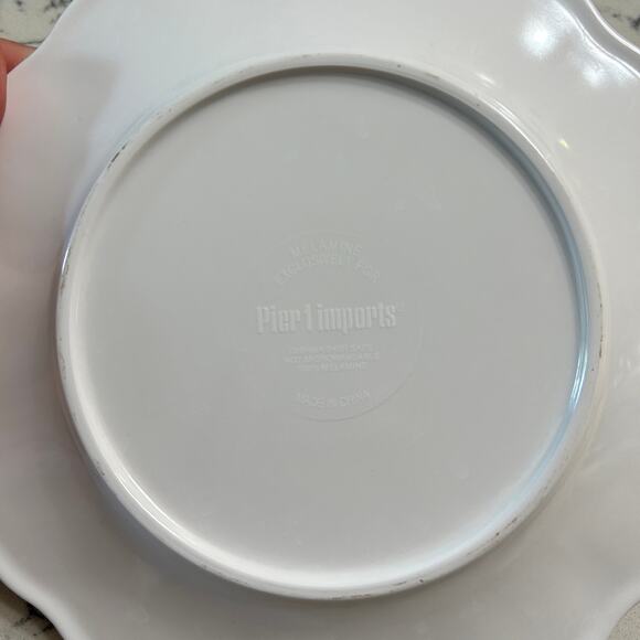 Pier 1 SUNNY FLORAL melamine dinner Plate / Salad Plate bright colors flowers - Picture 8 of 8